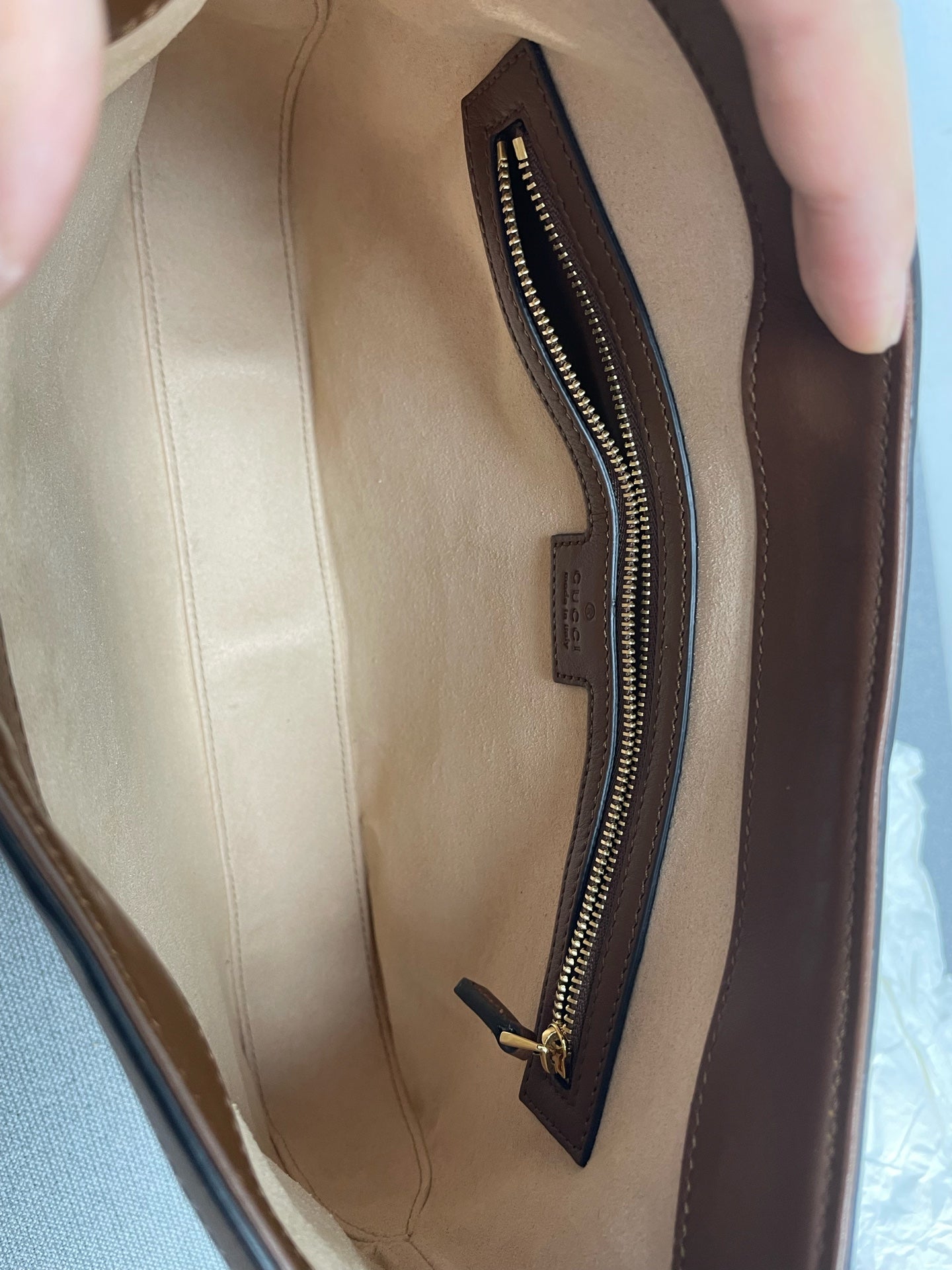 Gucci - Padlock - Synthetic - Beige - (medium)