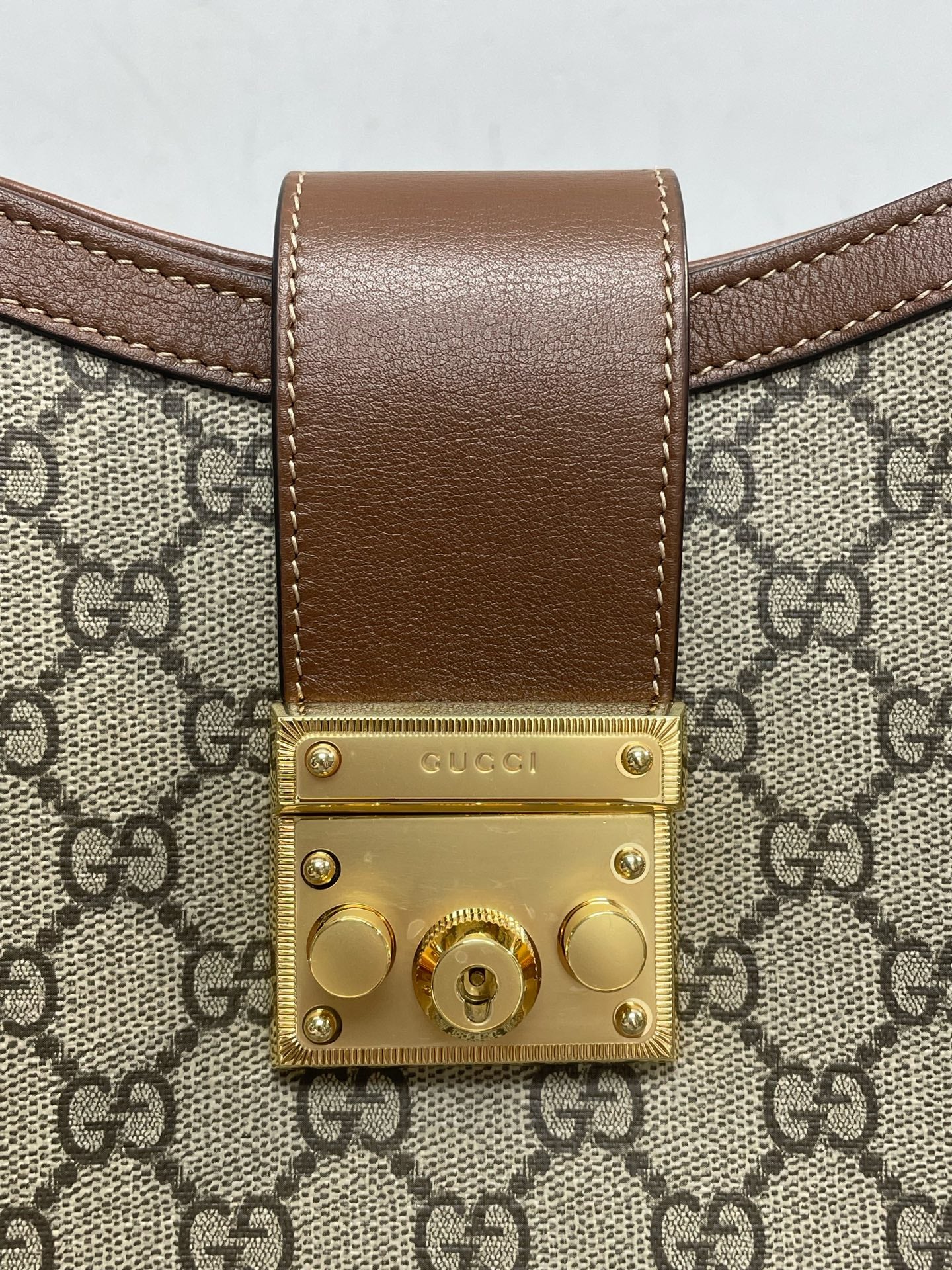 Gucci - Padlock - Synthetic - Beige - (medium)