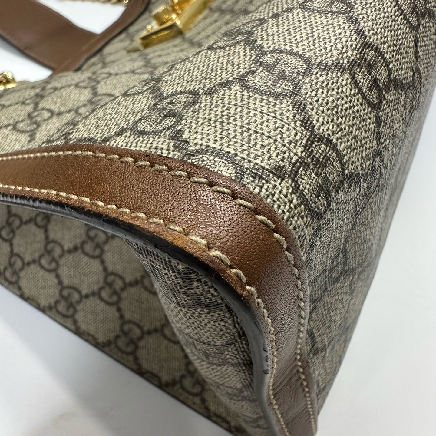 Gucci - Padlock - Synthetic - Beige - (medium)