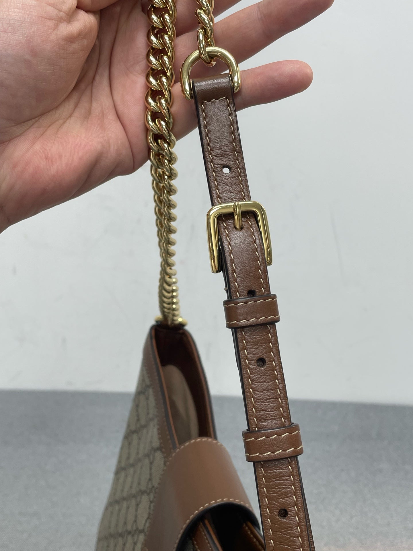 Gucci - Padlock - Synthetic - Beige - (medium)