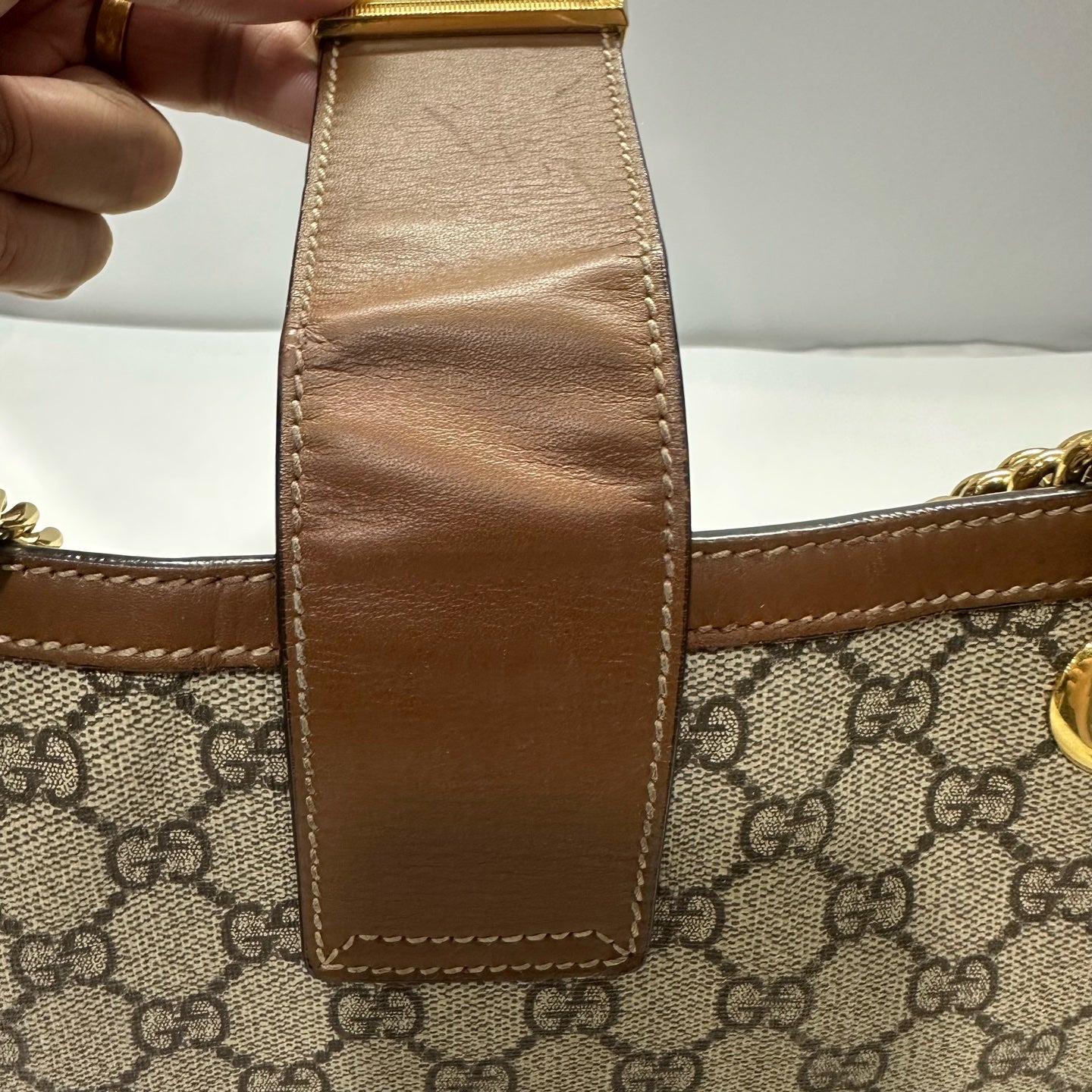 Gucci - Padlock - Synthetic - Beige - (medium)