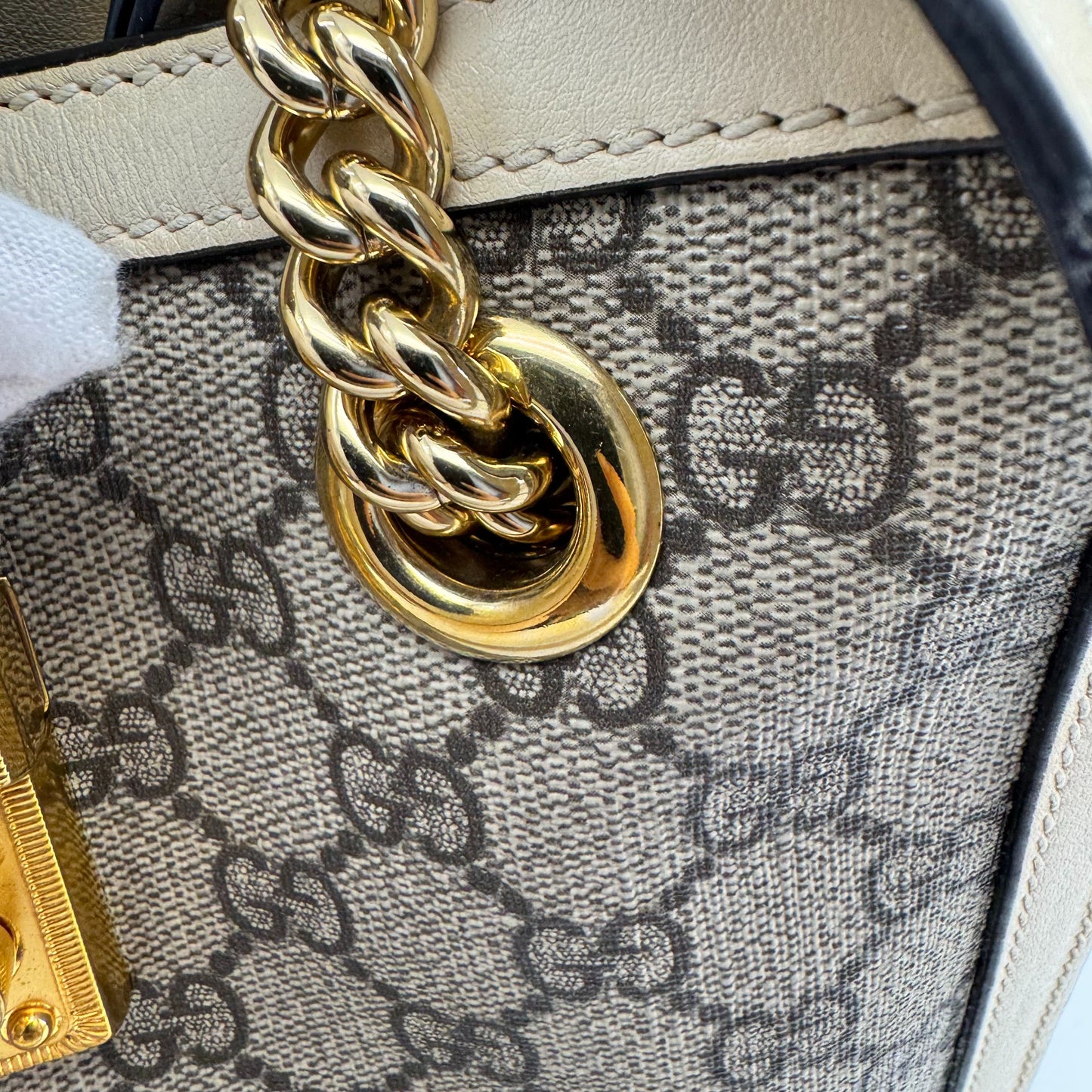 Gucci - Padlock - Synthetic - Beige - (medium)