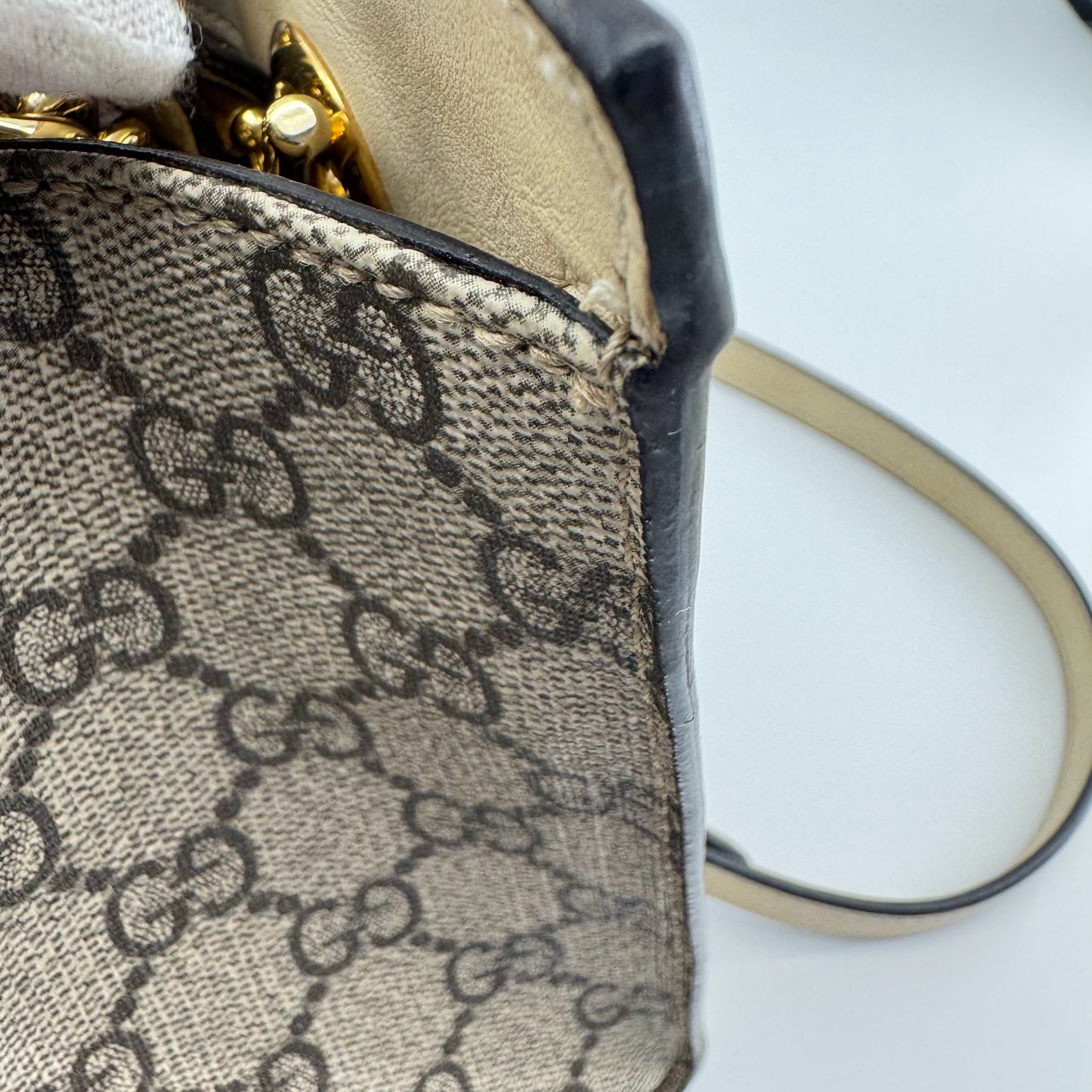 Gucci - Padlock - Synthetic - Beige - (medium)