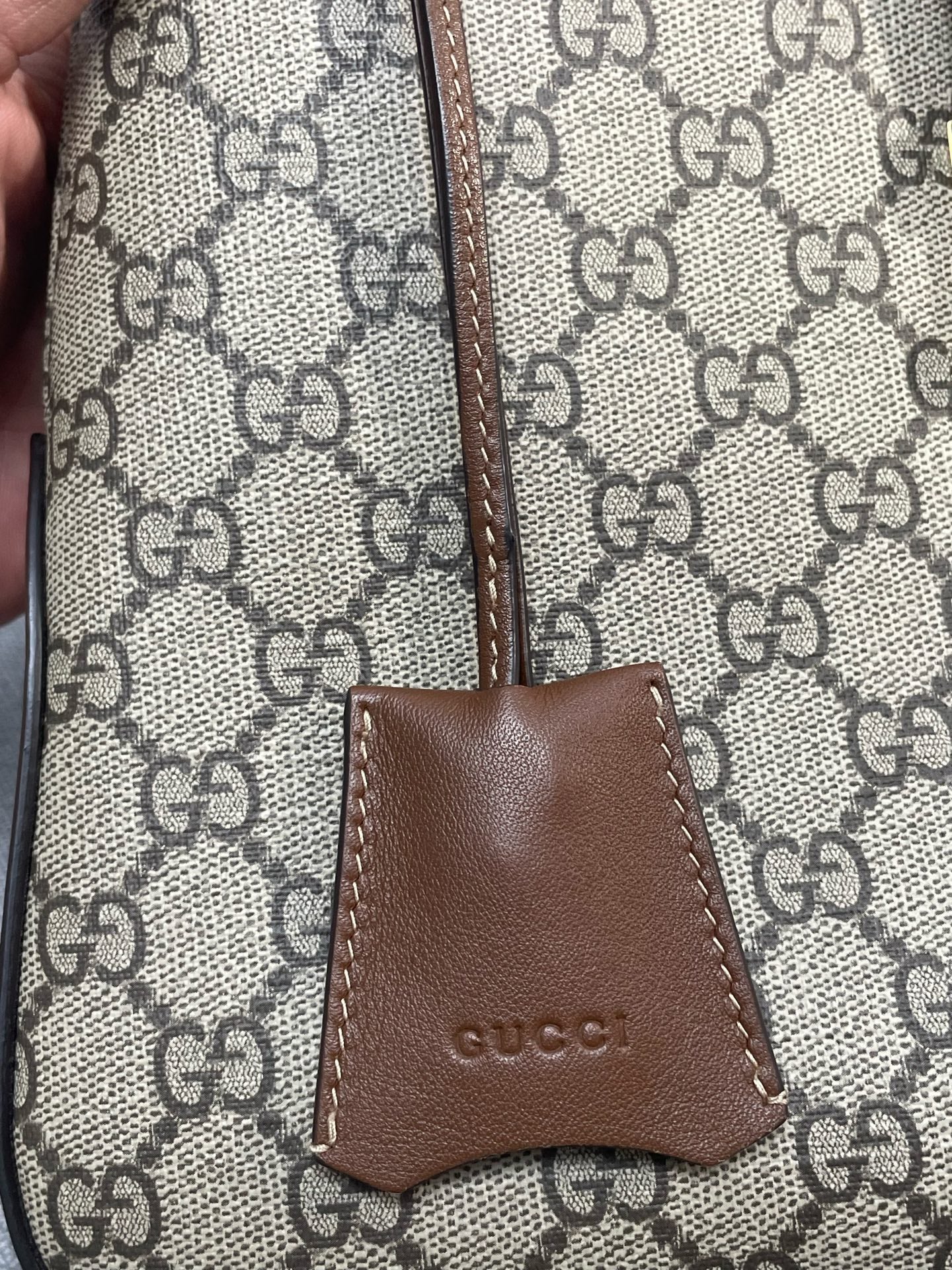 Gucci - Padlock - Synthetic - Beige - (medium)