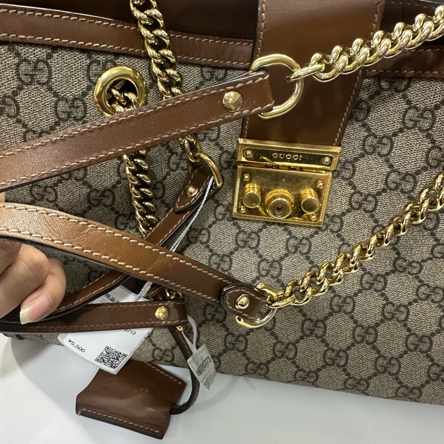 Gucci - Padlock - Synthetic - Beige - (medium)