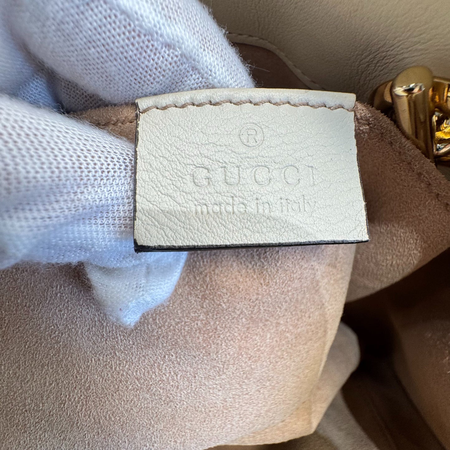 Gucci - Padlock - Synthetic - Beige - (medium)
