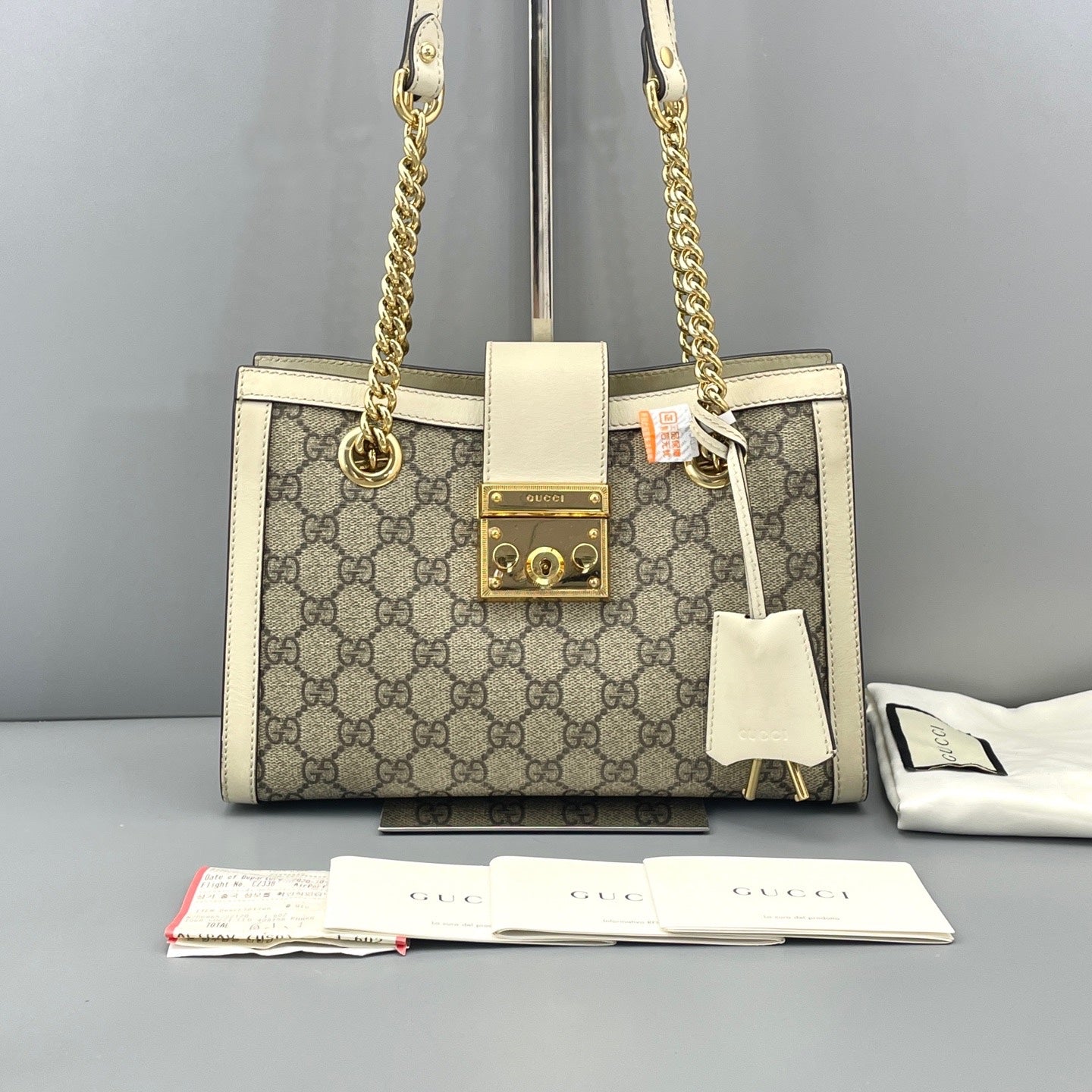 Gucci - Padlock - Synthetic - Beige - (small)