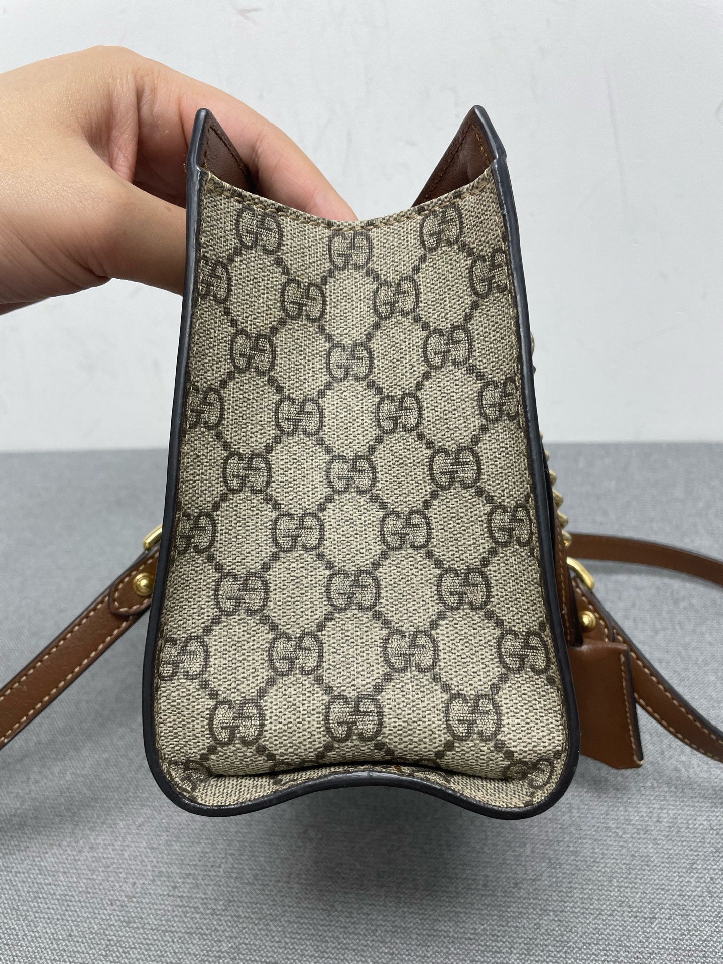 Gucci - Padlock - Synthetic - Brown - (small)