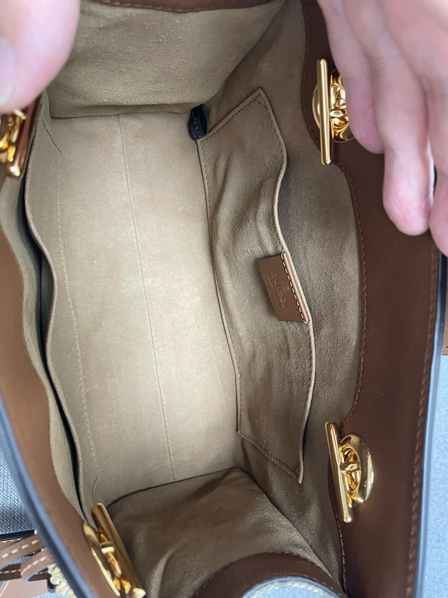 Gucci - Padlock - Synthetic - Brown - (small)