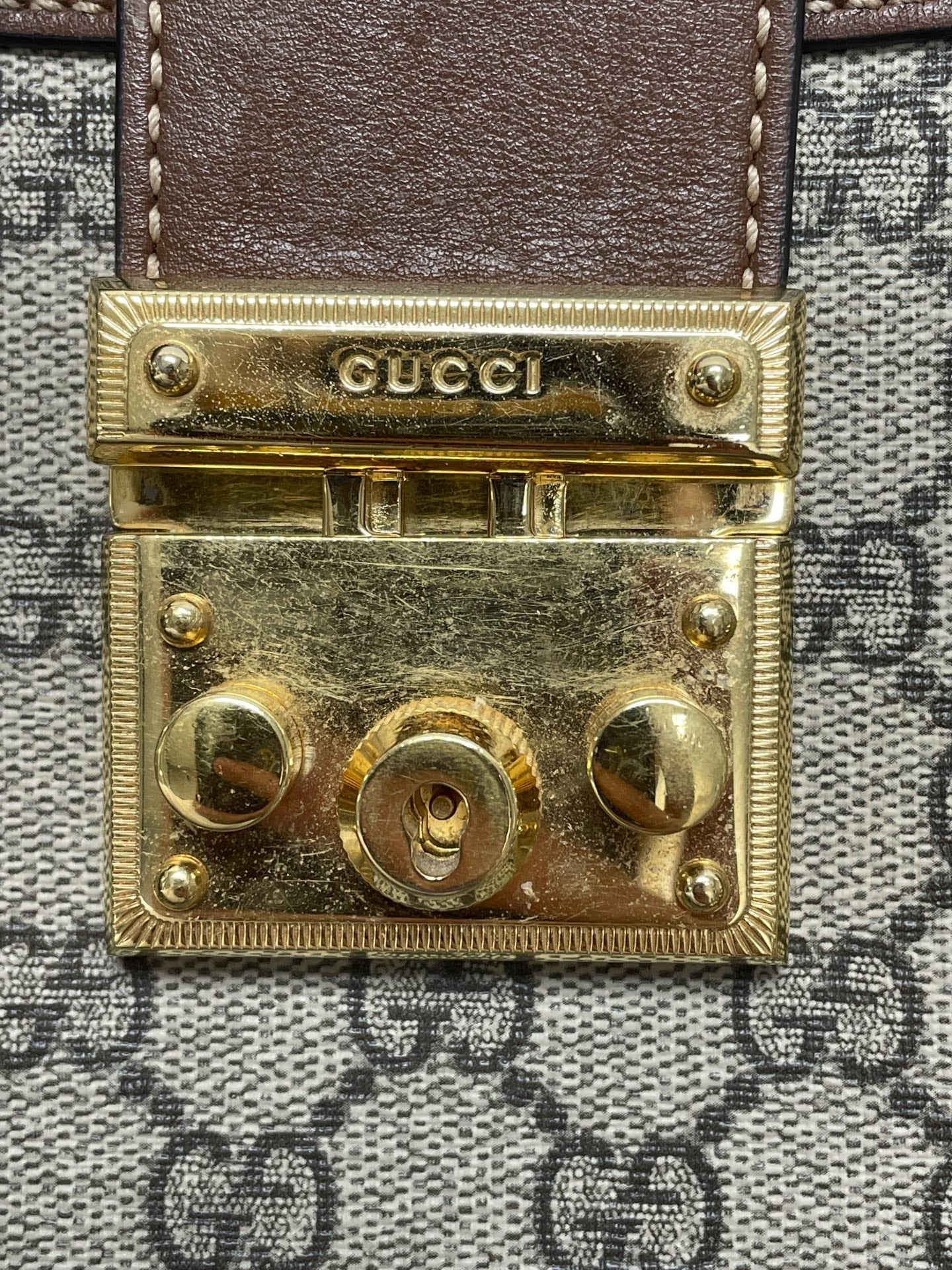 Gucci - Padlock - Synthetic - Brown - (small)