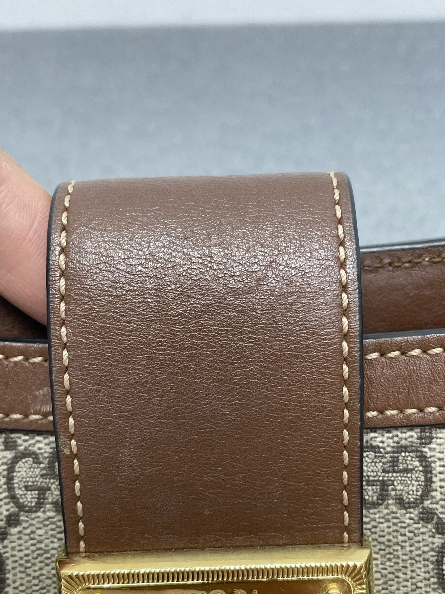 Gucci - Padlock - Synthetic - Brown - (small)
