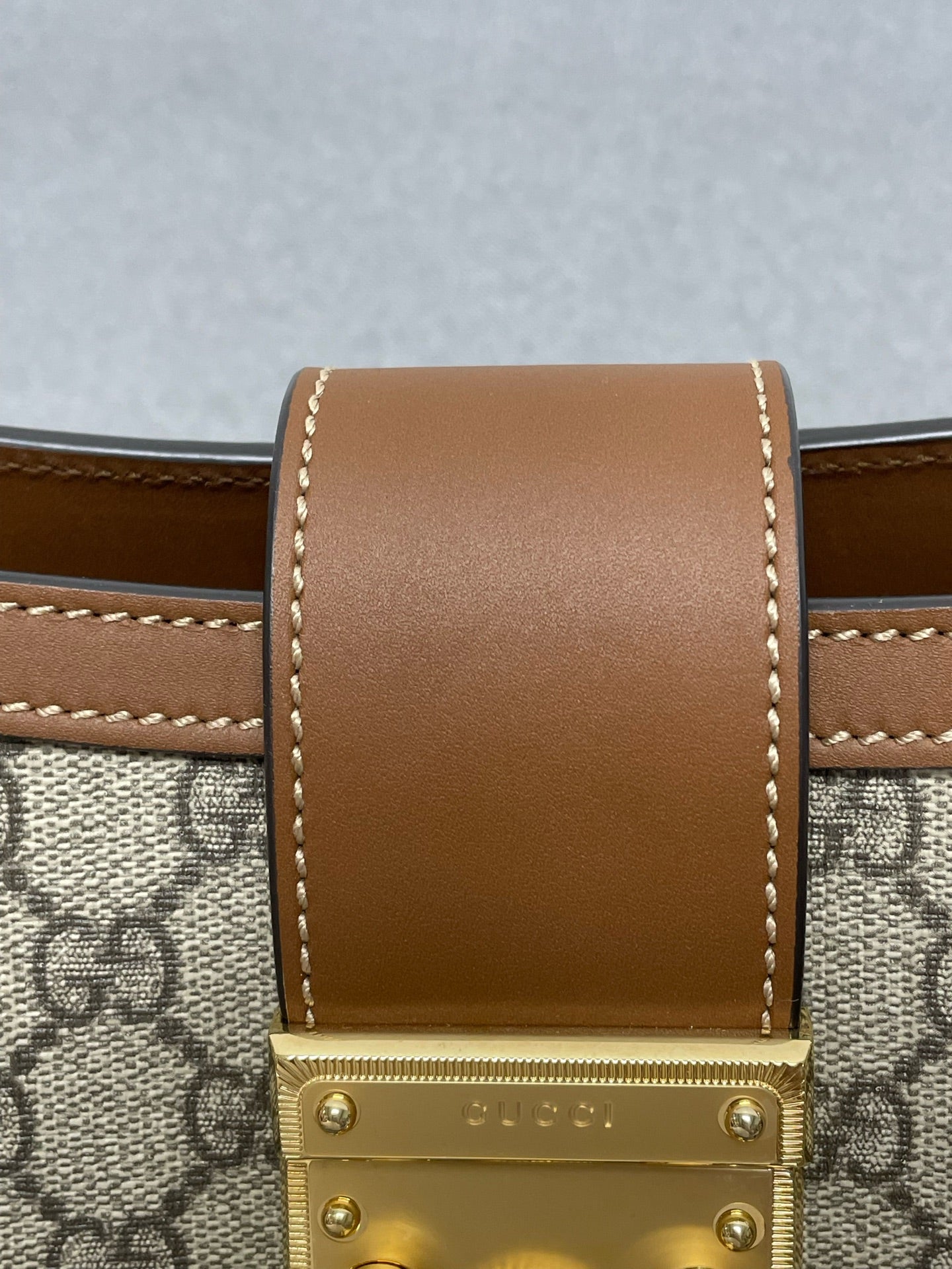 Gucci - Padlock - Synthetic - Brown - (small)