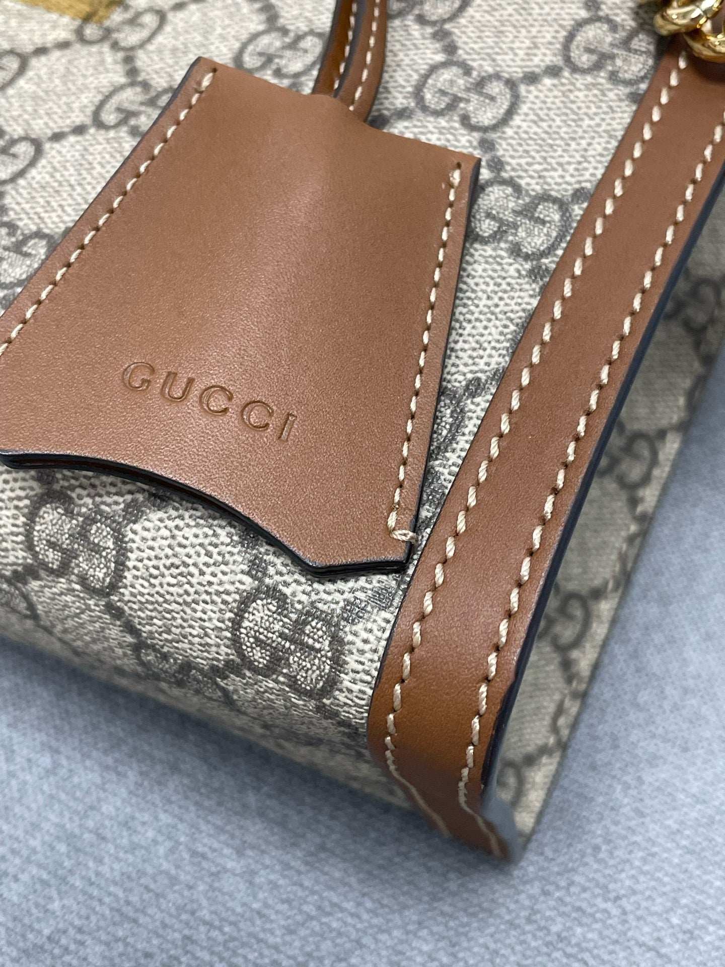 Gucci - Padlock - Synthetic - Brown - (small)