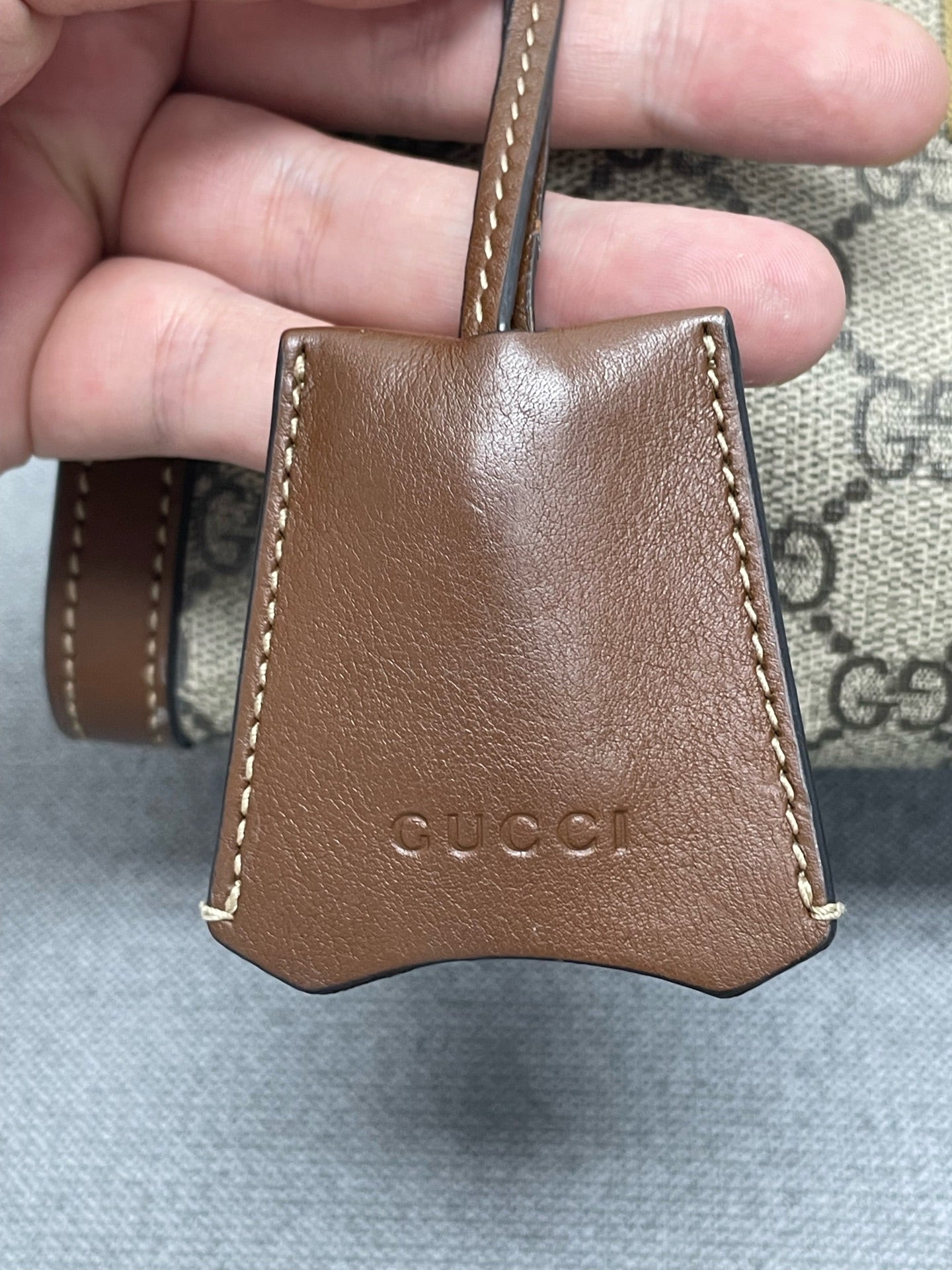 Gucci - Padlock - Synthetic - Brown - (small)