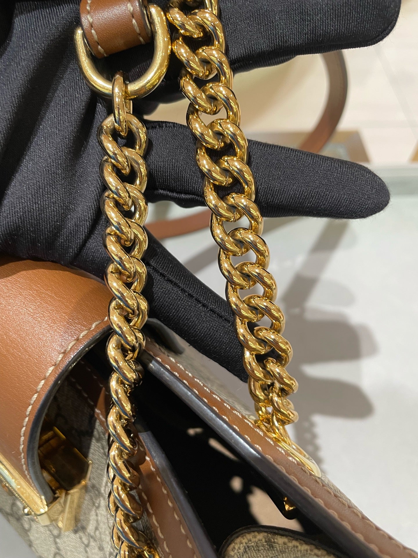 Gucci - Padlock - Synthetic - Brown - (small)