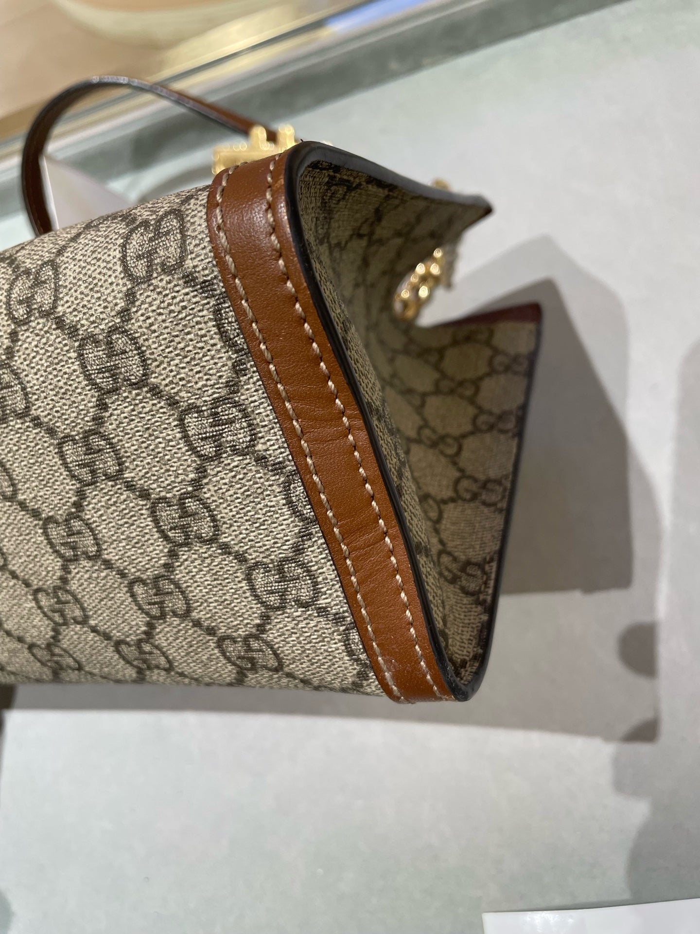 Gucci - Padlock - Synthetic - Brown - (small)