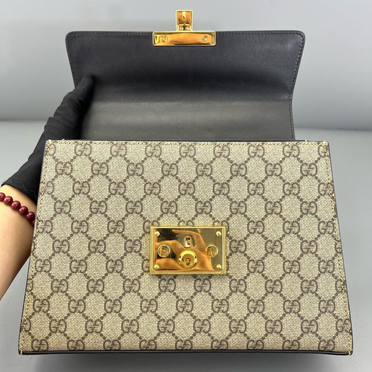 Gucci - Padlock Top Handle Bag - Leather - Multicolour - (medium)