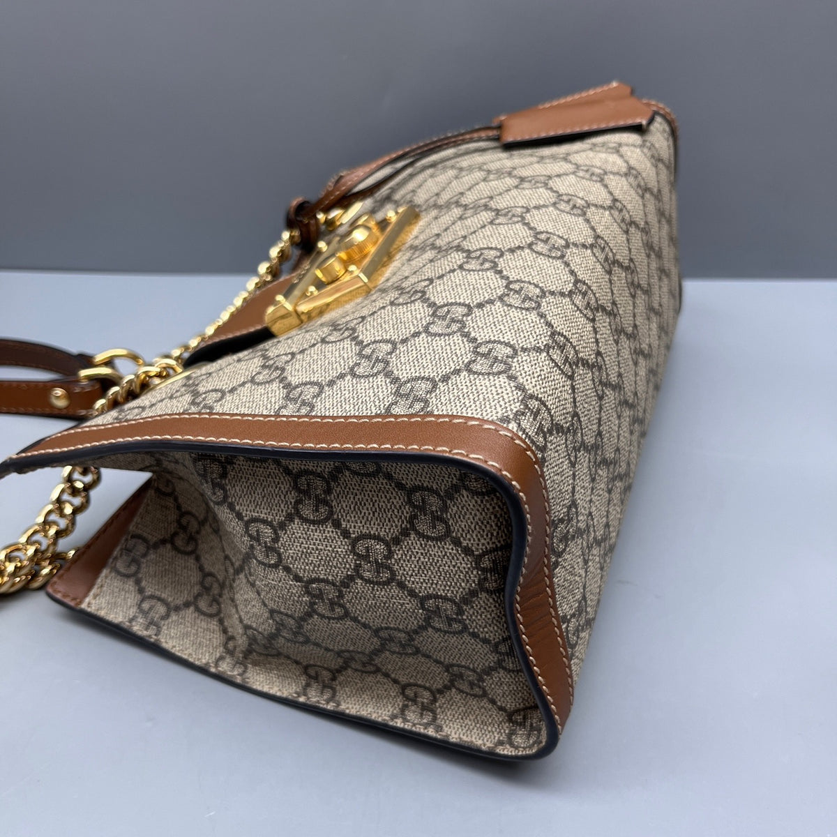 Gucci - Padlock Tote Bag - Synthetic - Beige - (Small)