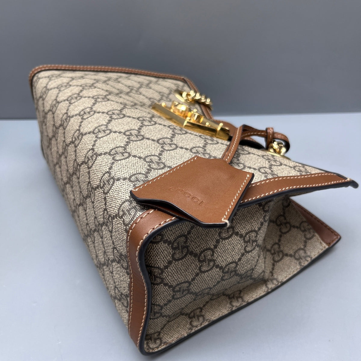 Gucci - Padlock Tote Bag - Synthetic - Beige - (Small)