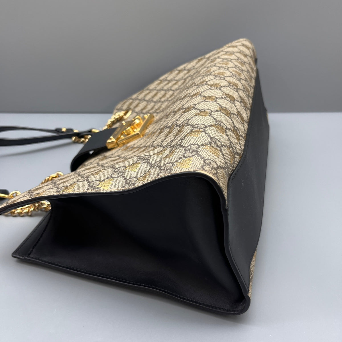 Gucci - Padlock Tote Bag with Bee Print - Cloth - Multicolour - (medium)