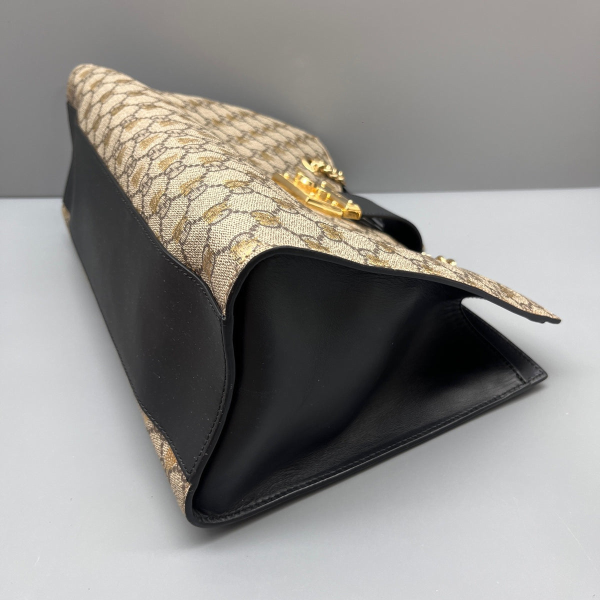 Gucci - Padlock Tote Bag with Bee Print - Cloth - Multicolour - (medium)