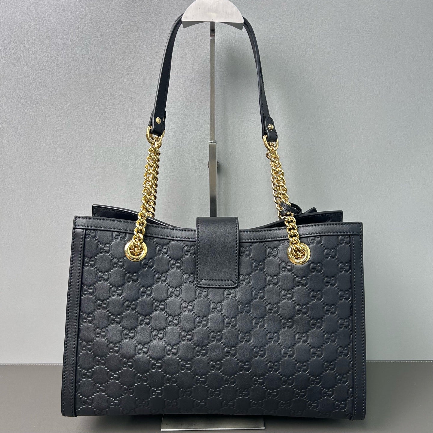 Gucci - Padlock Tote - Leather - Black - (Medium)