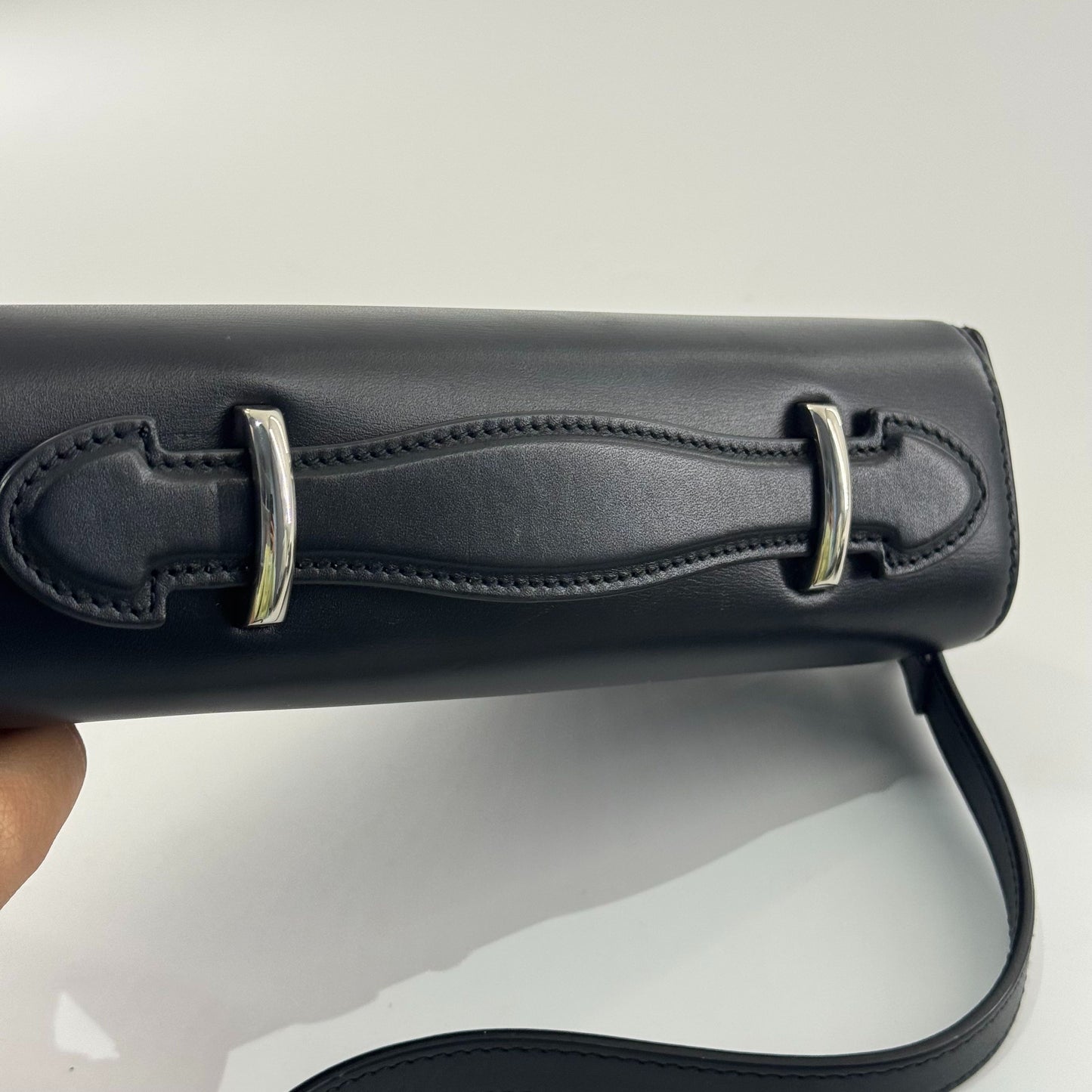 Gucci - Petite Top Handle Crossbody Bag - Leather - Black - (Small)