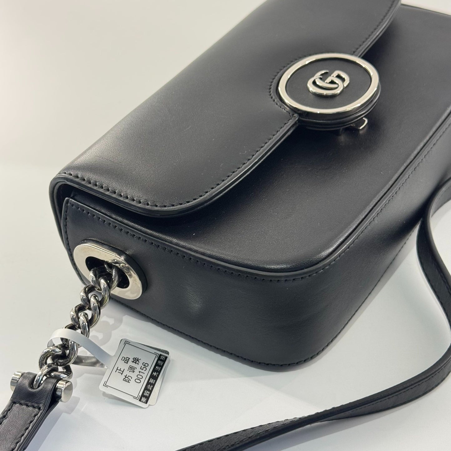 Gucci - Petite Top Handle Crossbody Bag - Leather - Black - (Small)