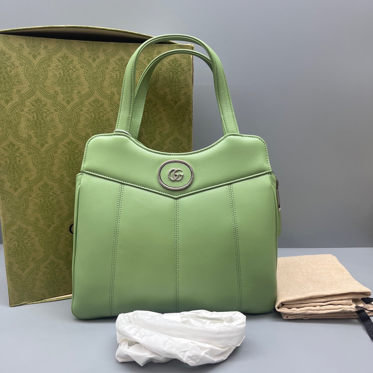 Gucci - Petite Tote Bag - Leather - Green - (Small)