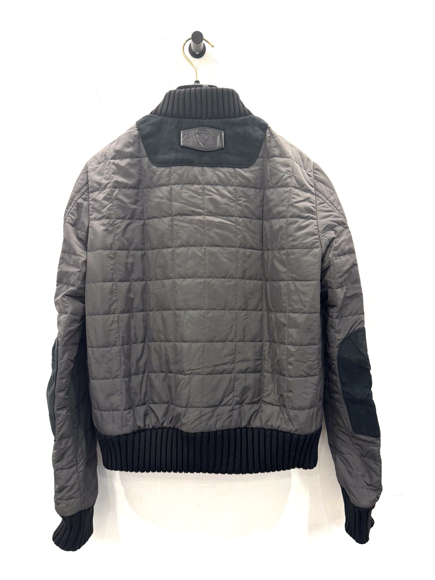Gucci - Quilted Bomber Jacket - Polyamide and Polyester blend with Leather and Suede accents - Grey and Black - (42)