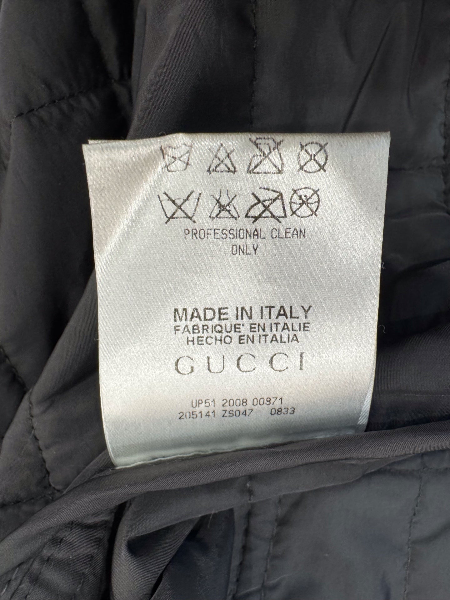 Gucci - Quilted Bomber Jacket - Polyamide and Polyester blend with Leather and Suede accents - Grey and Black - (42)