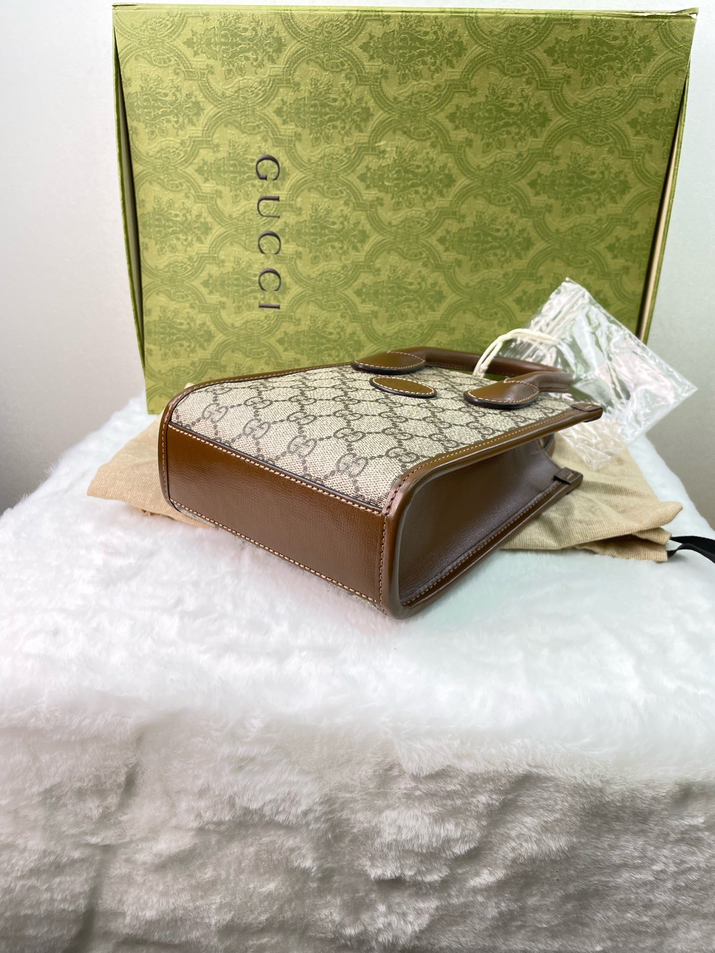 Gucci - Retro Classic GG Monogram Tote - Cloth - Beige - (mini)