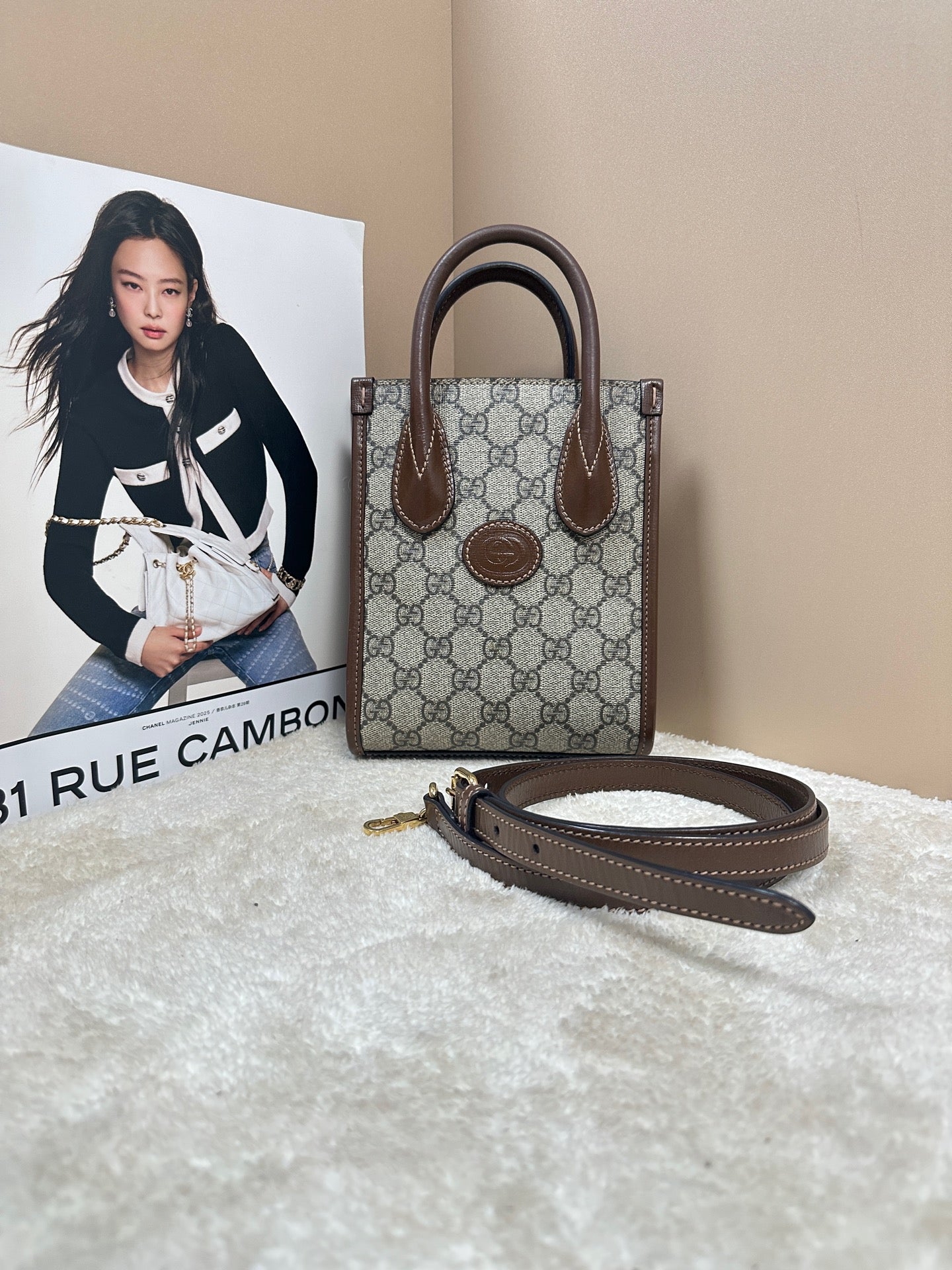 Gucci - Retro mini Tote - Leather - Brown - (mini)