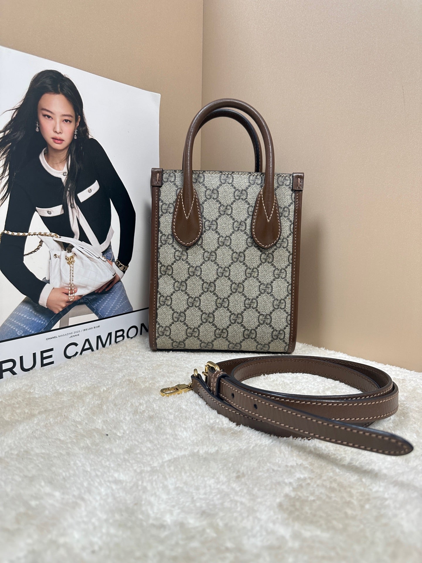 Gucci - Retro mini Tote - Leather - Brown - (mini)