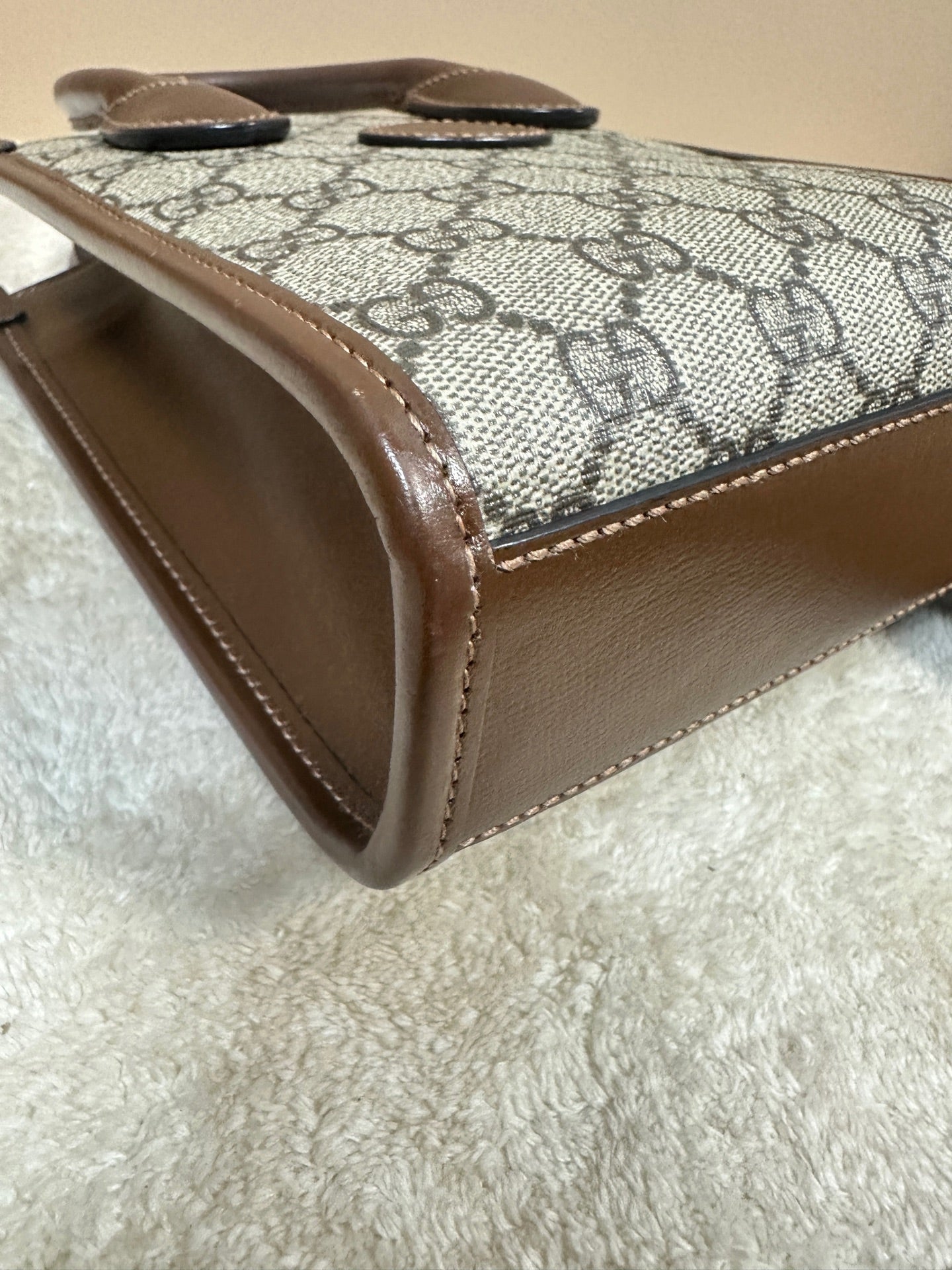 Gucci - Retro mini Tote - Leather - Brown - (mini)
