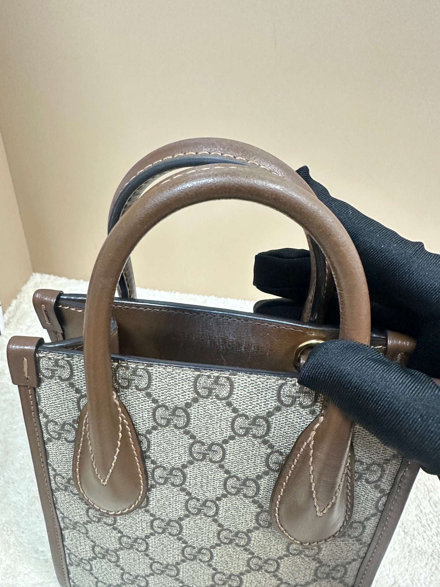 Gucci - Retro mini Tote - Leather - Brown - (mini)