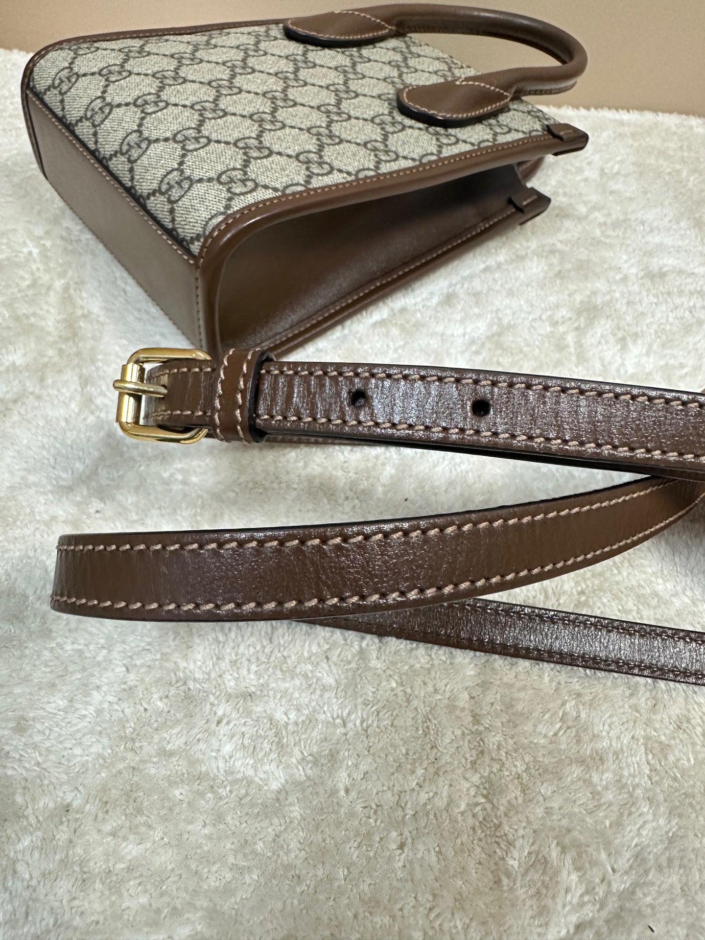 Gucci - Retro mini Tote - Leather - Brown - (mini)