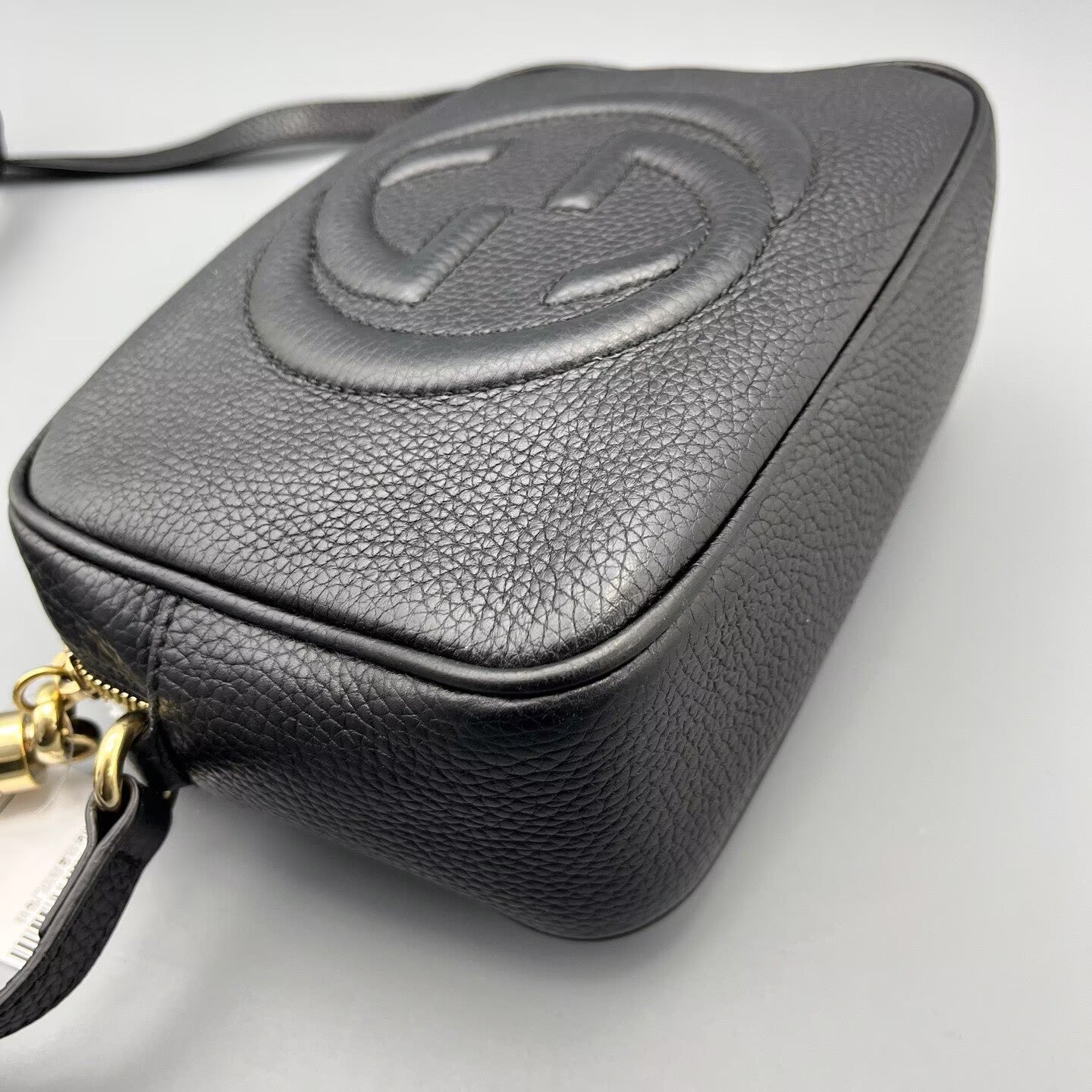 Gucci - Soho Tassel Camera Bag - Pebbled leather - Black - (Small)