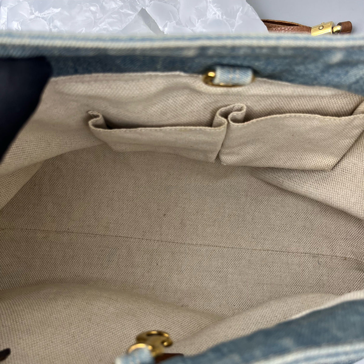 Gucci - Soho Tassel Tote - Denim - Jeans - Blue - (medium)