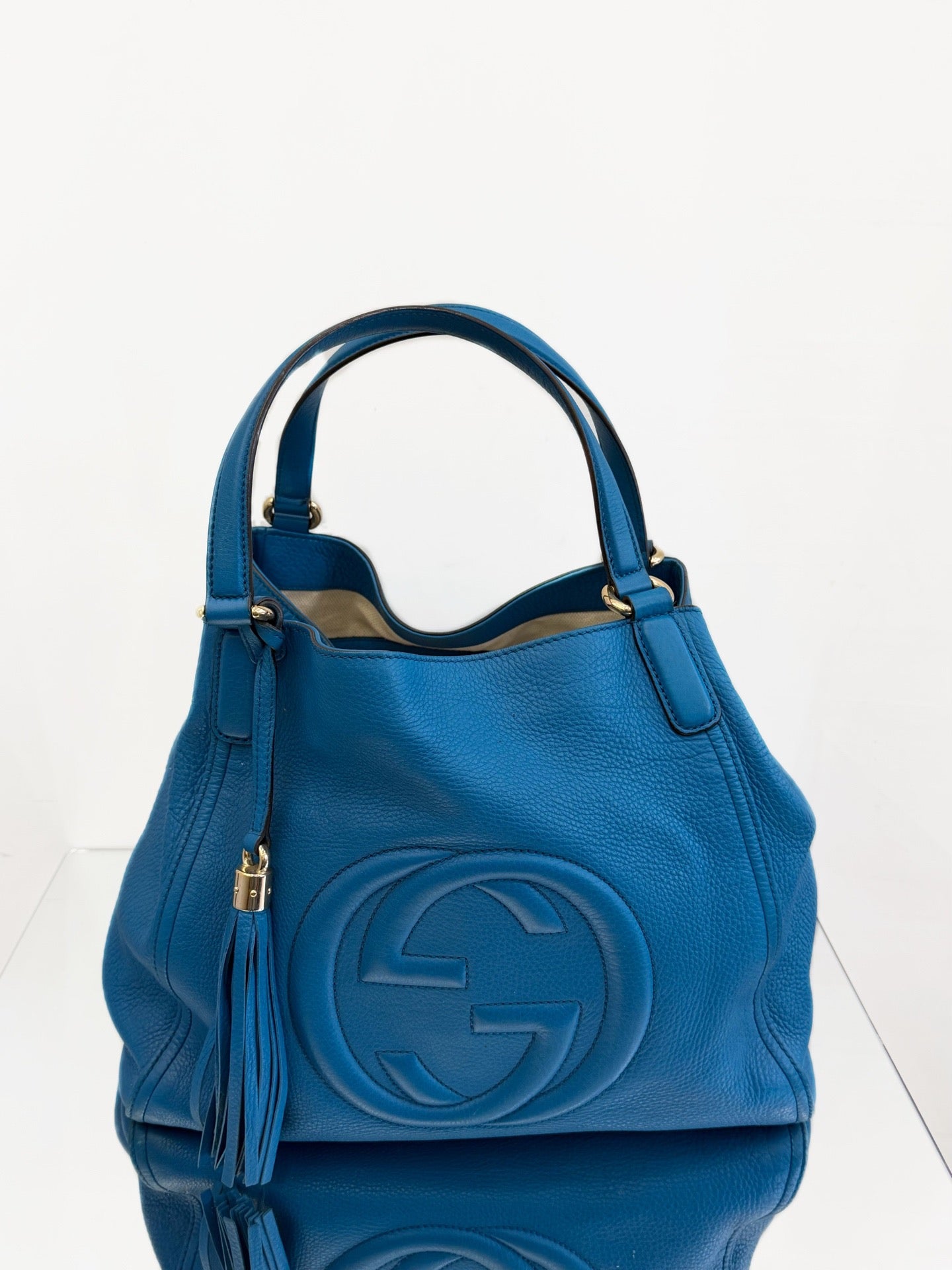 Gucci - Soho Tote - Leather - Blue - (medium)