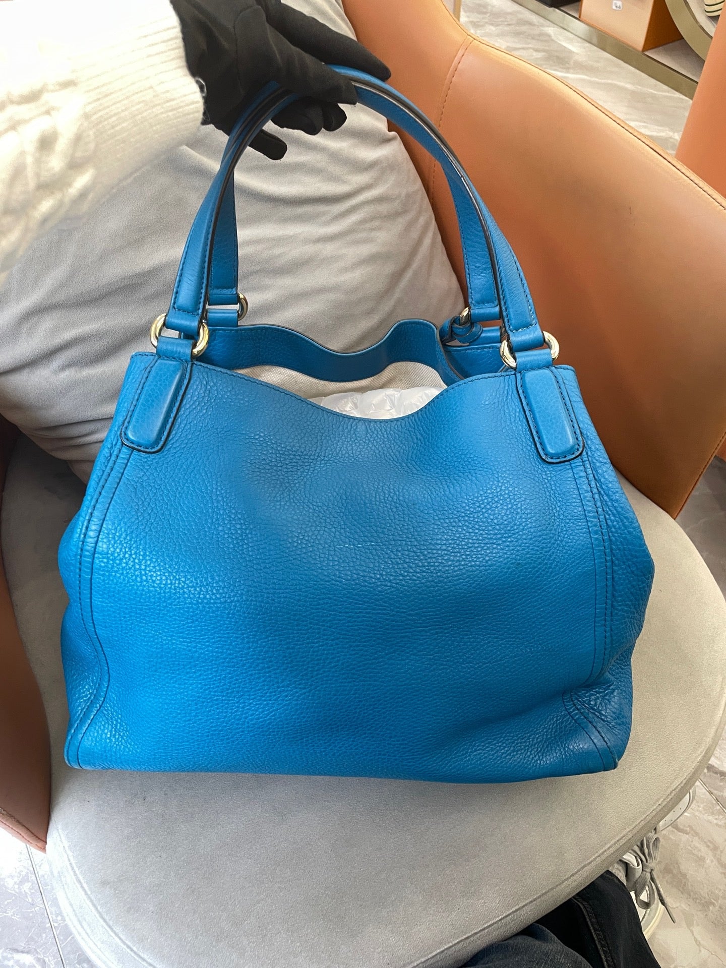 Gucci - Soho Tote - Leather - Blue - (medium)