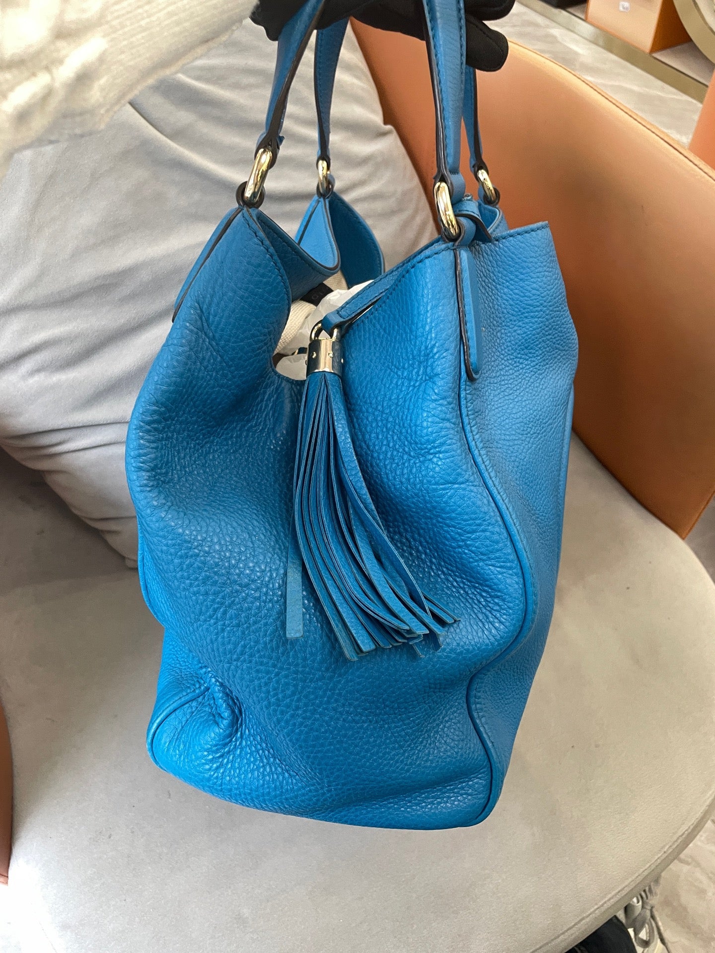 Gucci - Soho Tote - Leather - Blue - (medium)