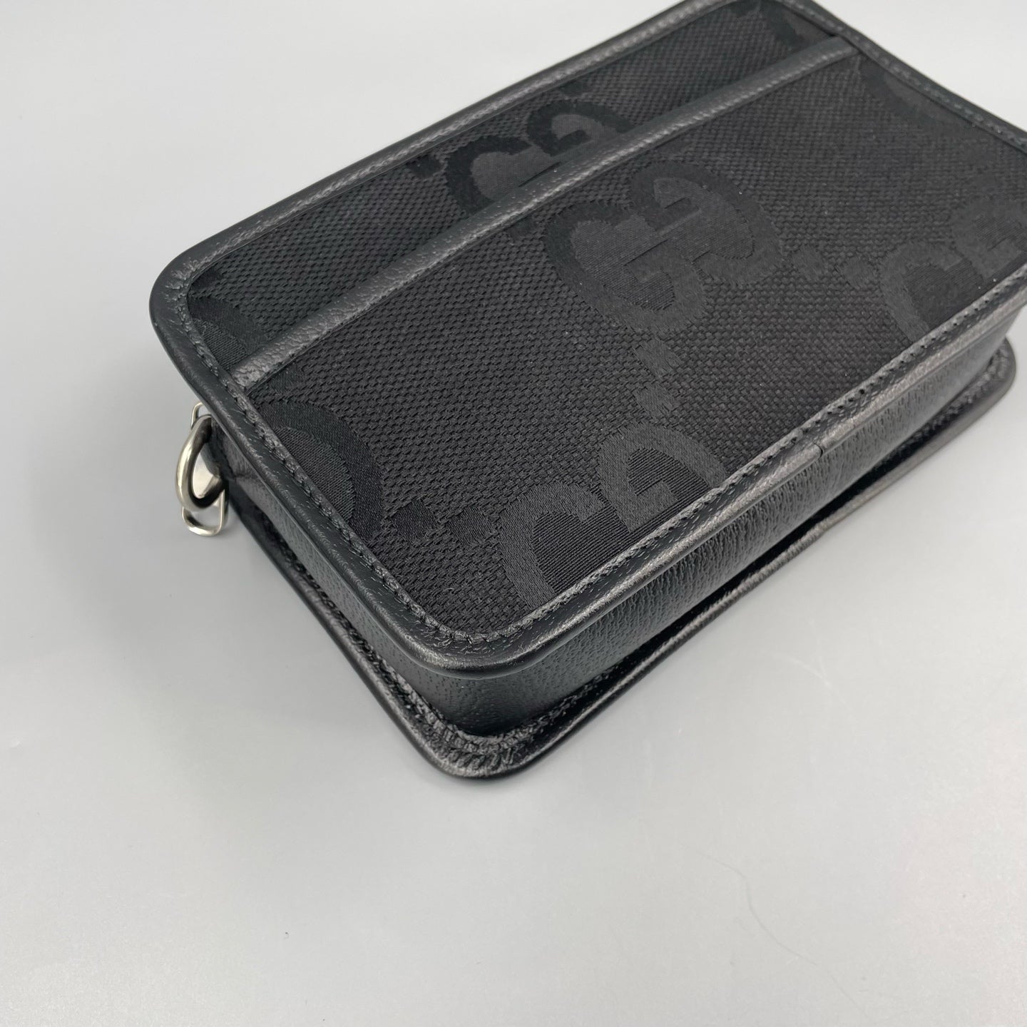 Gucci - Super Double G Mini Camera Bag - Coated Canvas with Leather trim - Black - (mini)