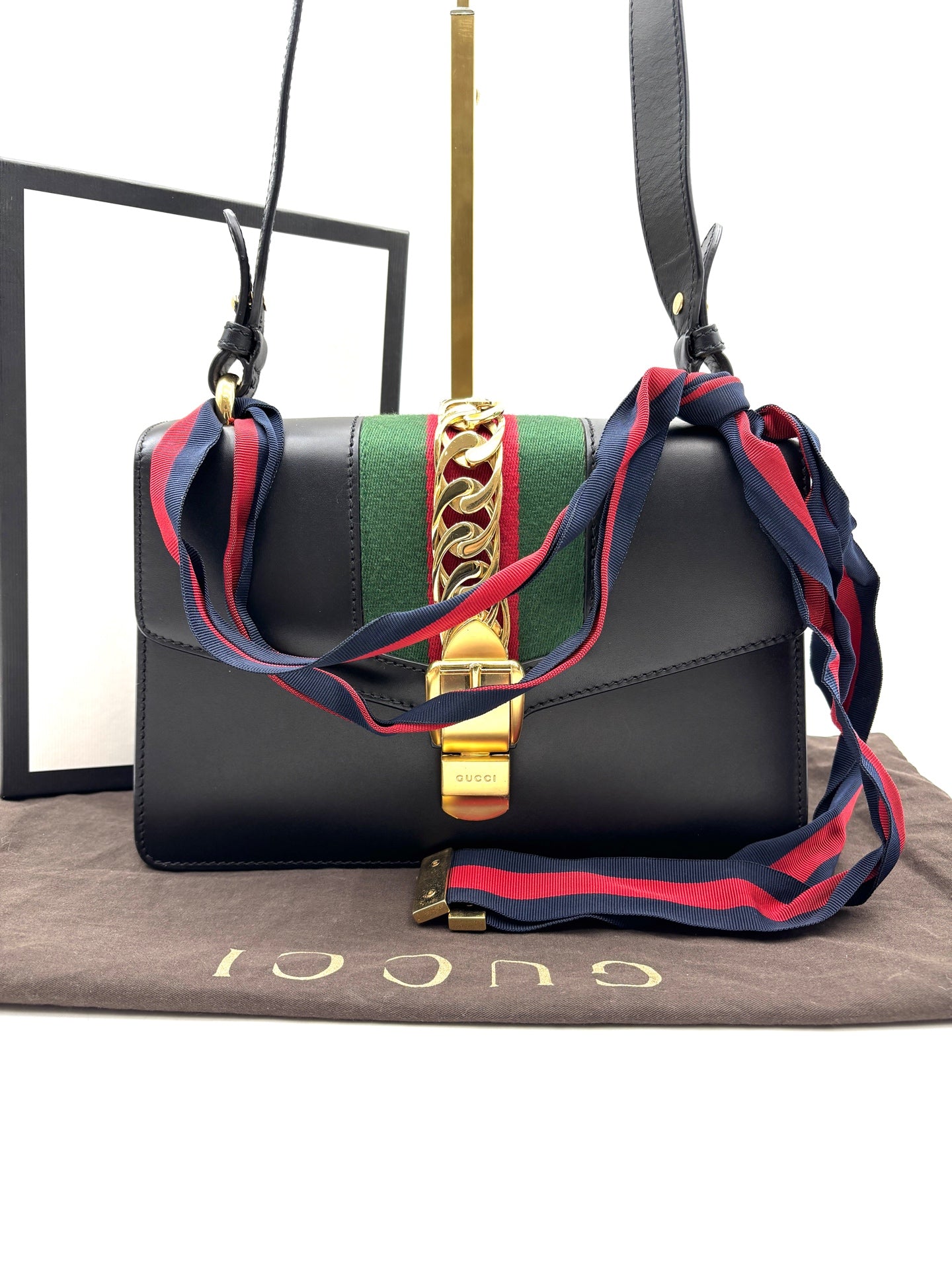 Gucci - Sylvie - Leather - Black - (small)