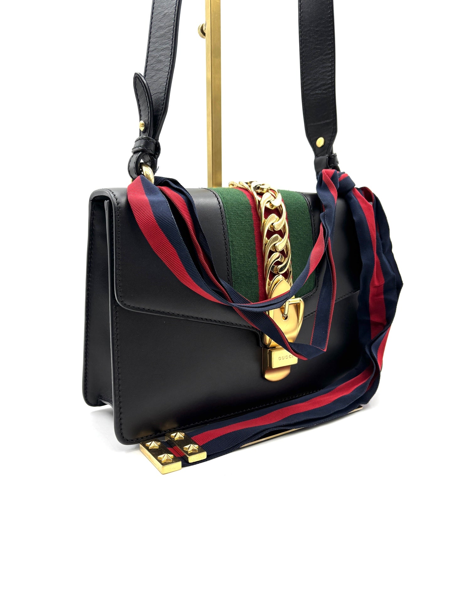 Gucci - Sylvie - Leather - Black - (small)