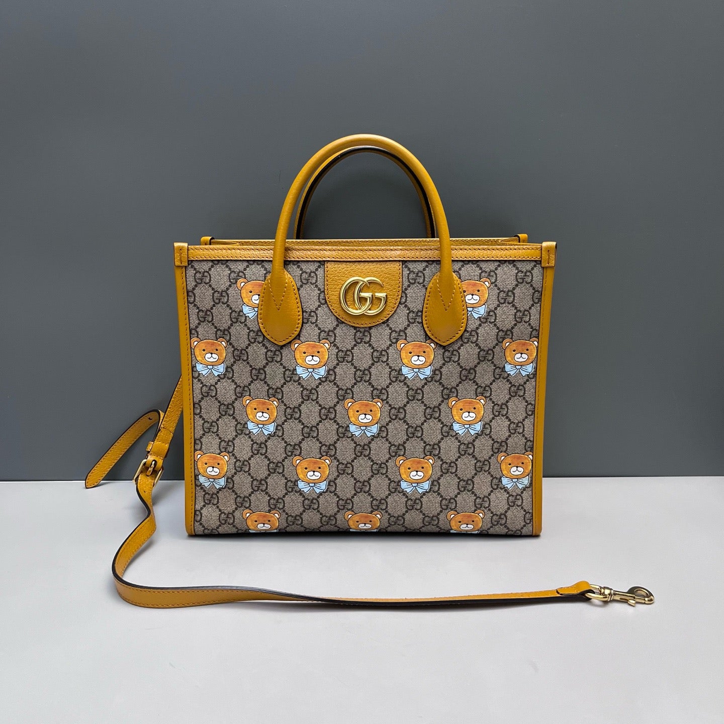 Gucci - Teddy Bear Tote - Canvas - Brown - (Medium)
