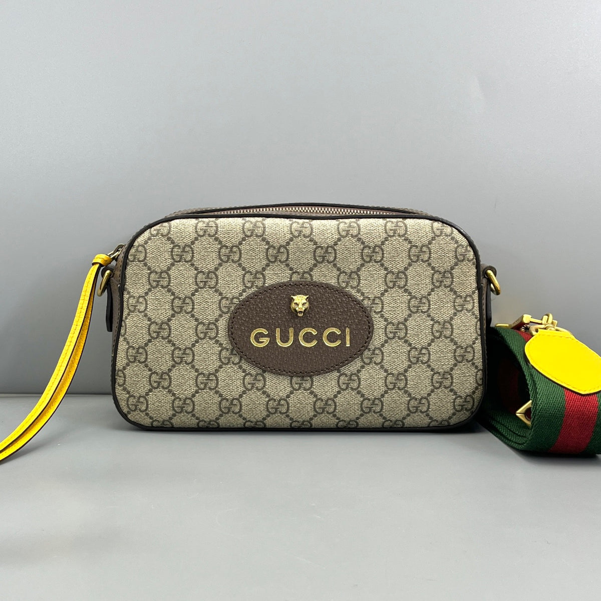 Gucci - Tiger Head Camera Bag - Leather - Brown - (mini)