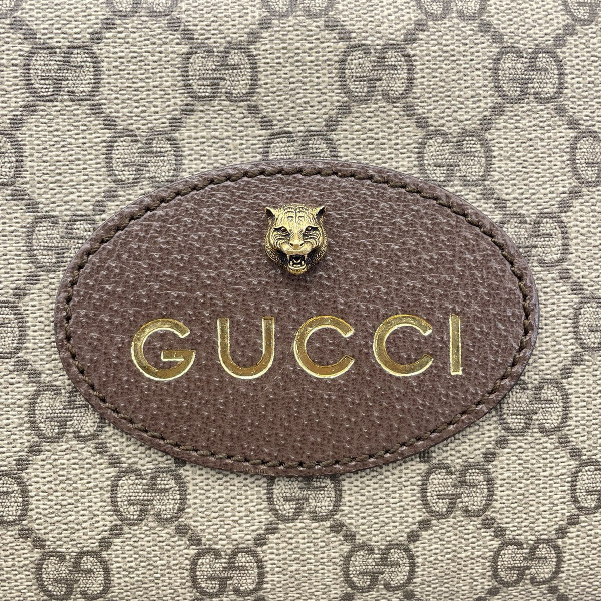 Gucci - Tiger Head Camera Bag - Leather - Brown - (mini)