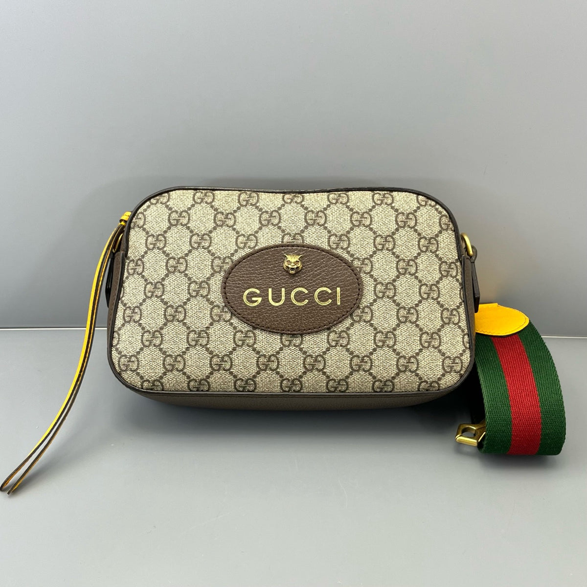 Gucci - Tiger Head Camera Bag - Synthetic - Brown - (mini)