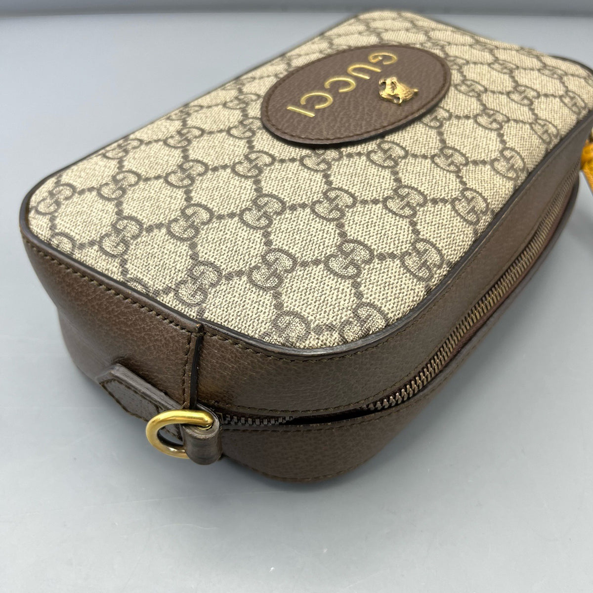 Gucci - Tiger Head Camera Bag - Synthetic - Brown - (mini)